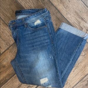 Harper capri Blue Distressed Jeans 30